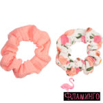 ESSENCE Резинки для волос got a crush on apricots scrunchie duo 01