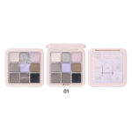 FARRES 1850-01-DG Тени д/век 9 цветов "VARIETY MAKEUP" (*12*288)