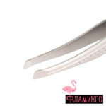 Nippon Nippers. T-08 Пинцет для бровей. Скошенный край. Узкий хват. Длина 95 мм.