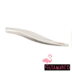 Nippon Nippers. T-08 Пинцет для бровей. Скошенный край. Узкий хват. Длина 95 мм.