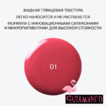 INF Глянц.стойк.помада "IRIDIUM" т 01