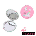 FARRES CM103 Зеркало косметическое двустороннее (увеличение Х5)"Единорог" (*12*288)